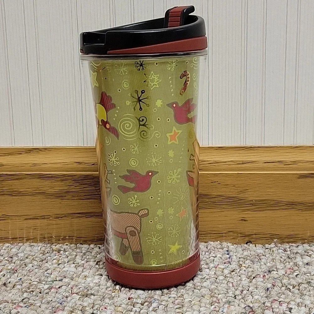 Starbucks 8 Oz Festive Reindeer Travel Mug